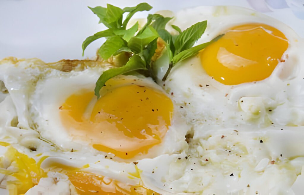 Half-Fry Omelette with Toasted 