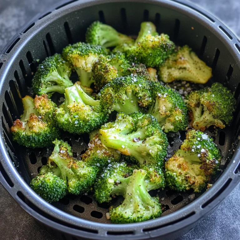 10 Minute Air Fryer Broccoli Recipe
