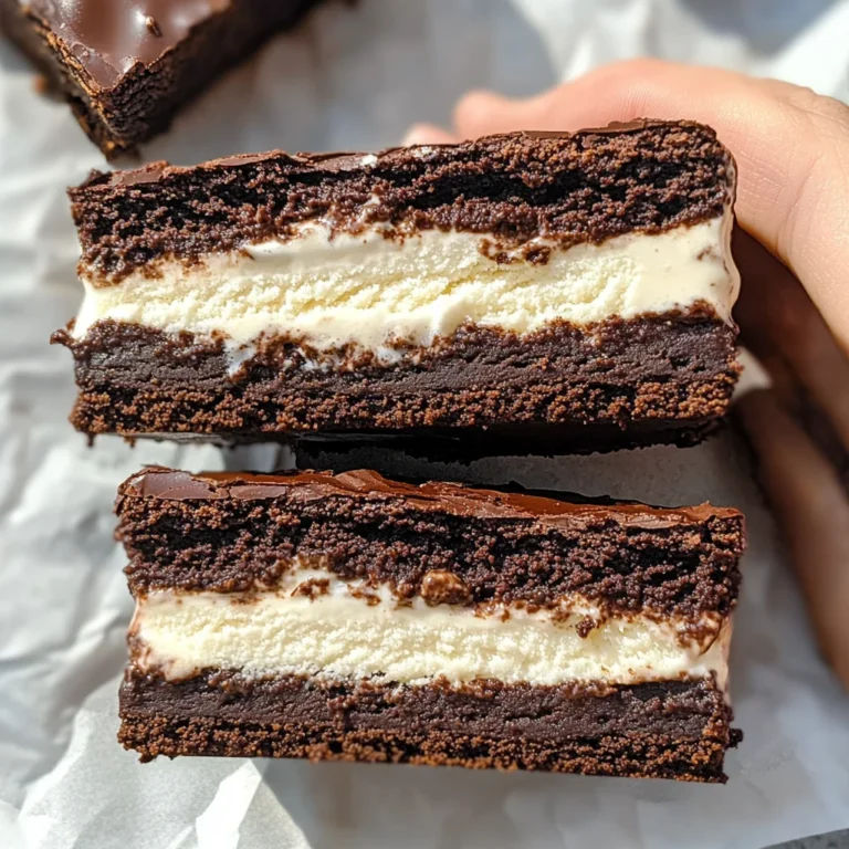 Brownie Ice Cream Sandwiches