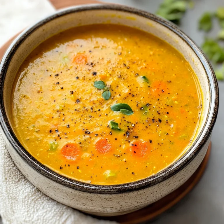 CARROT GINGER ZUCCHINI SOUP