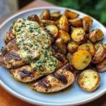 Coconut Garlic Greek Chicken with Roasted Potatoes