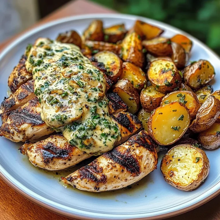 Coconut Garlic Greek Chicken with Roasted Potatoes