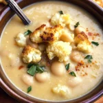 Creamy Cauliflower White Bean Soup
