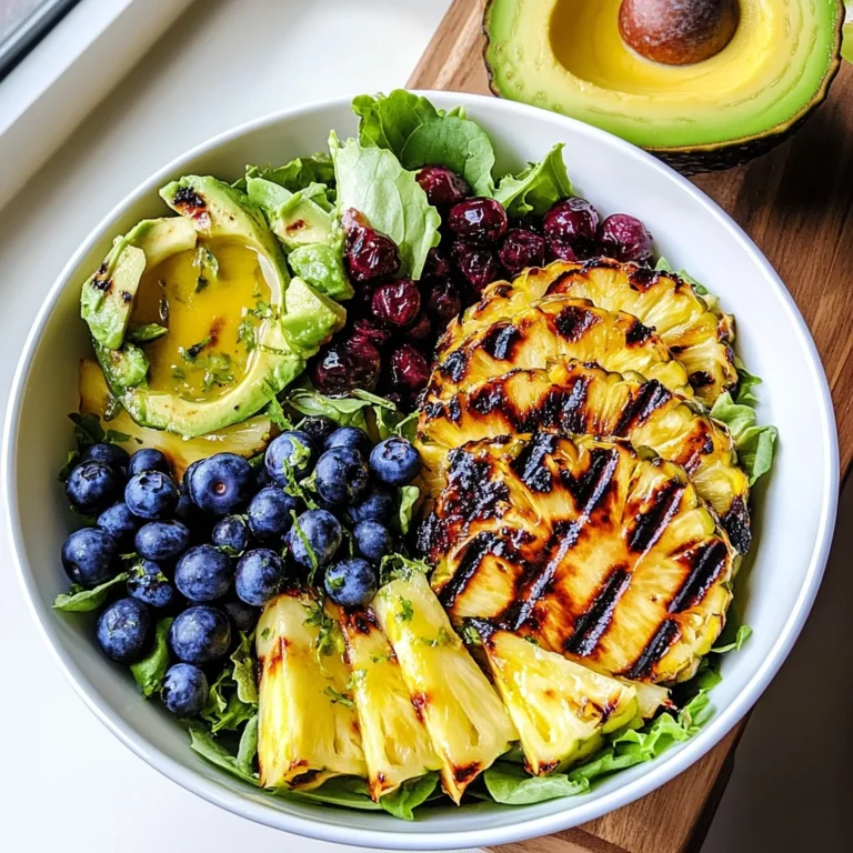 Creamy Citrus Dressing + Grilled Pineapple Salad