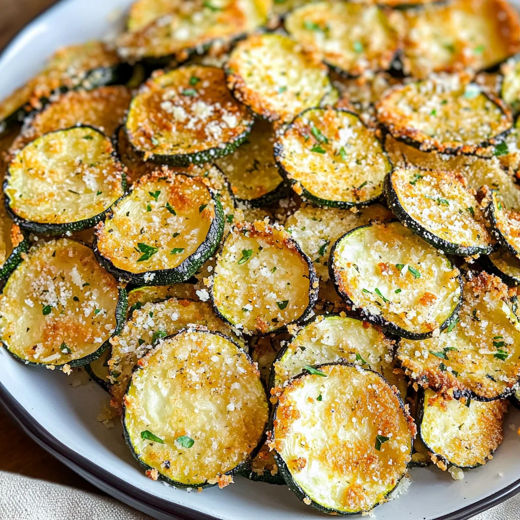 Crispy Baked Zucchini Chips