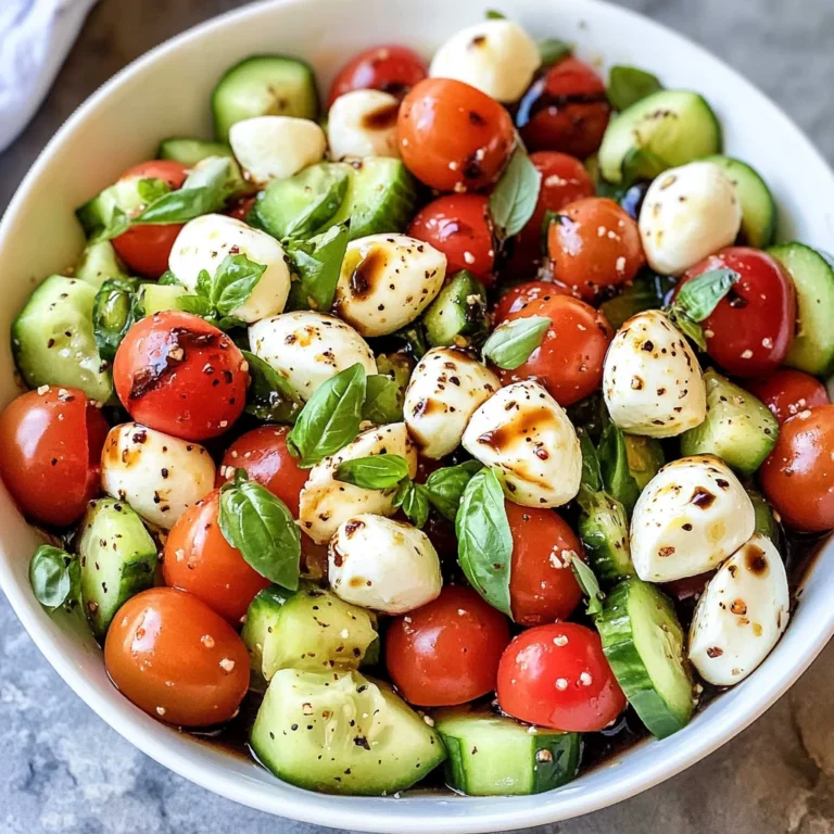Cucumber Caprese Salad