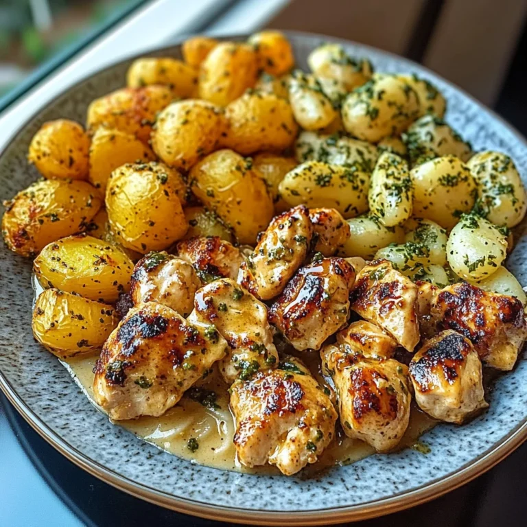 Greek Hot Honey Chicken Alfredo with Roasted Potatoes
