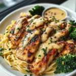 Hot Honey Garlic Chicken with Cheesy Fig-Balsamic Spaghetti