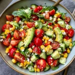 Summer Salad with Corn, Strawberries & Avocado