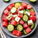 Watermelon Cucumber Salad Recipe