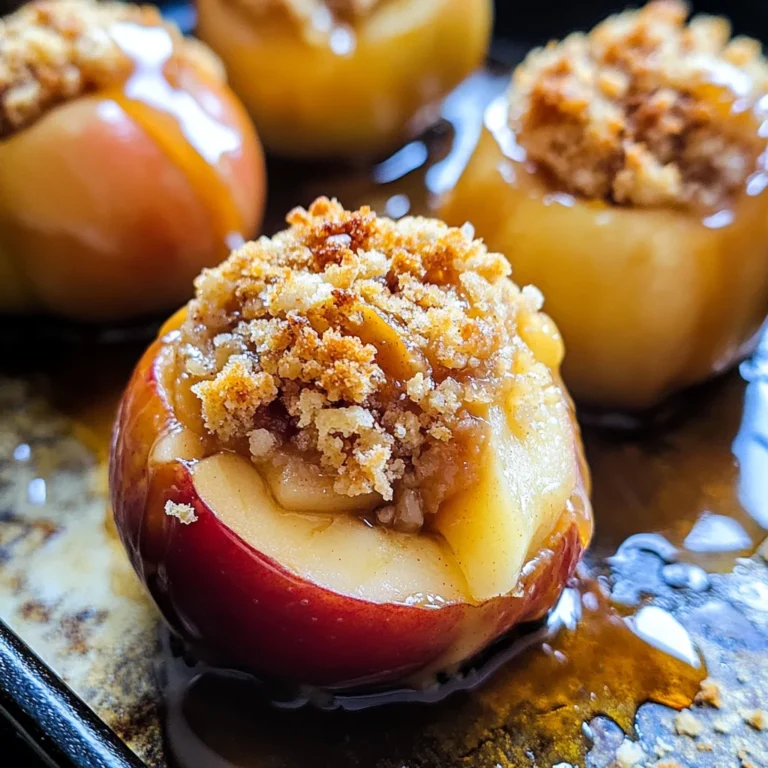 Apple Crisp Stuffed Baked Apples