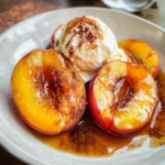 Baked Nectarines with Cinnamon Honey Sauce