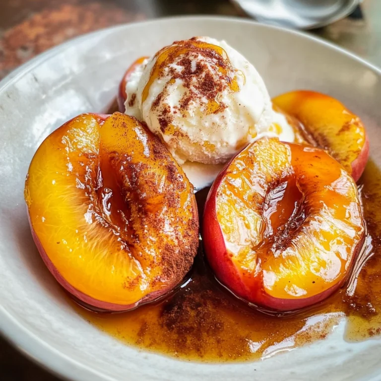 Baked Nectarines with Cinnamon Honey Sauce