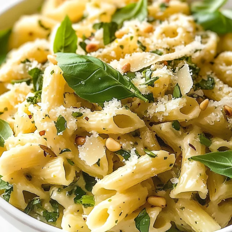 Basil Lemon Pasta Salad