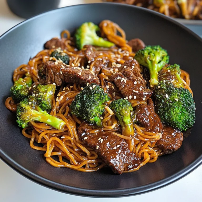 Beef and Broccoli Lomein
