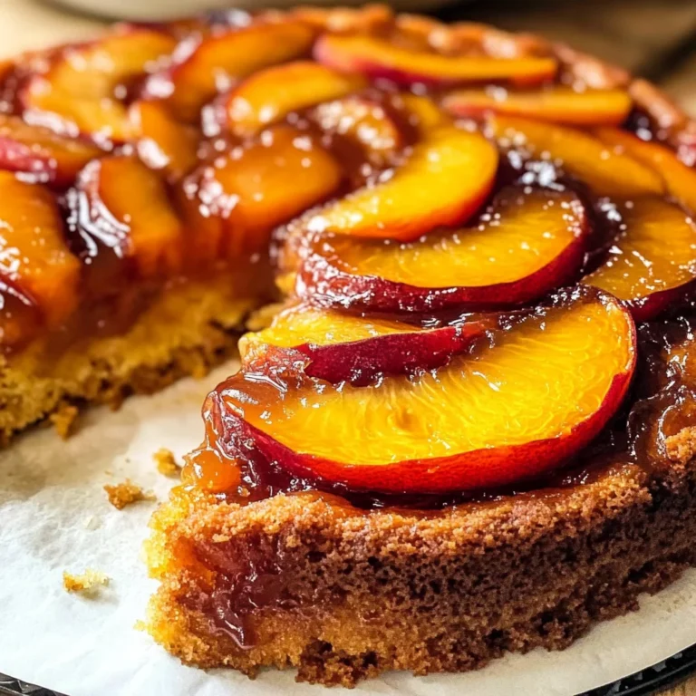 Bourbon Peach Upside-Down Cake