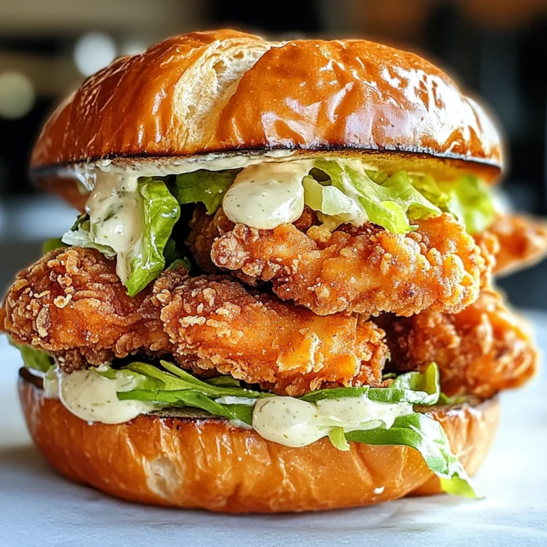 Crispy Chicken Caesar Sandwich