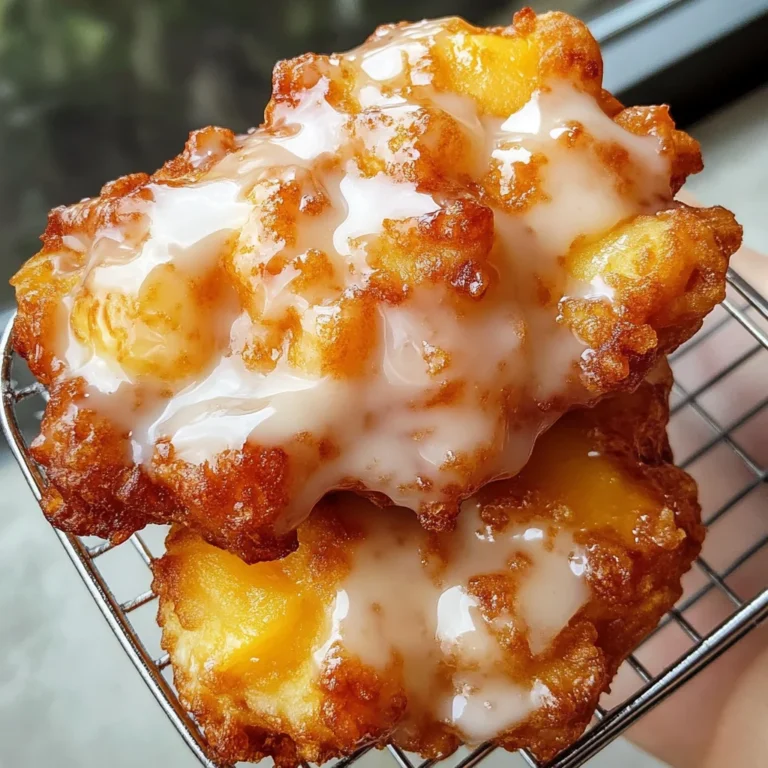 Fresh Peach Fritters That Melt in Your Mouth