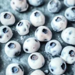 Frozen Yogurt Covered Blueberries