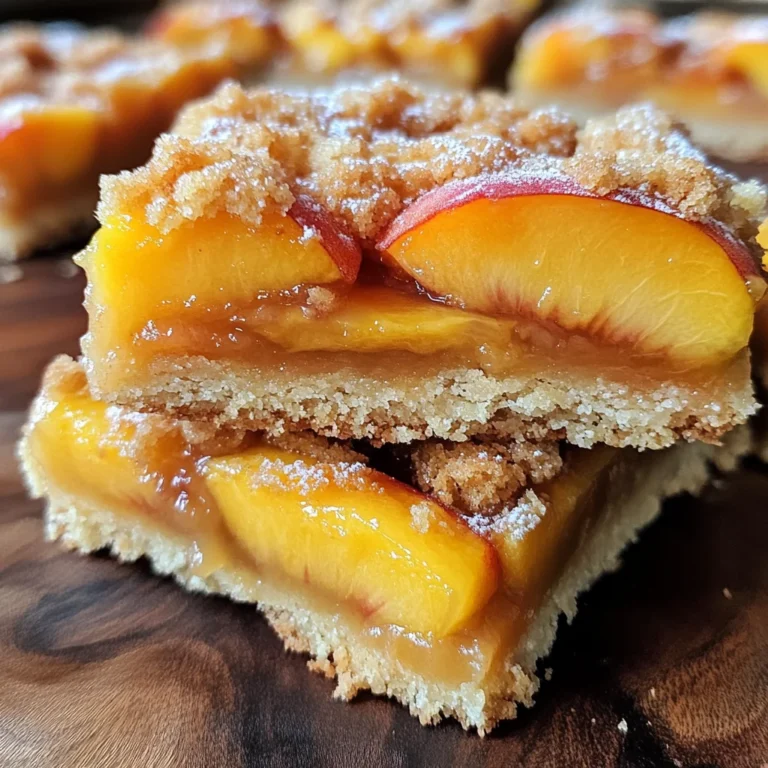 Heavenly Summer Peach Bars