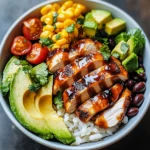 Honey Chipotle Chicken Rice Bowls