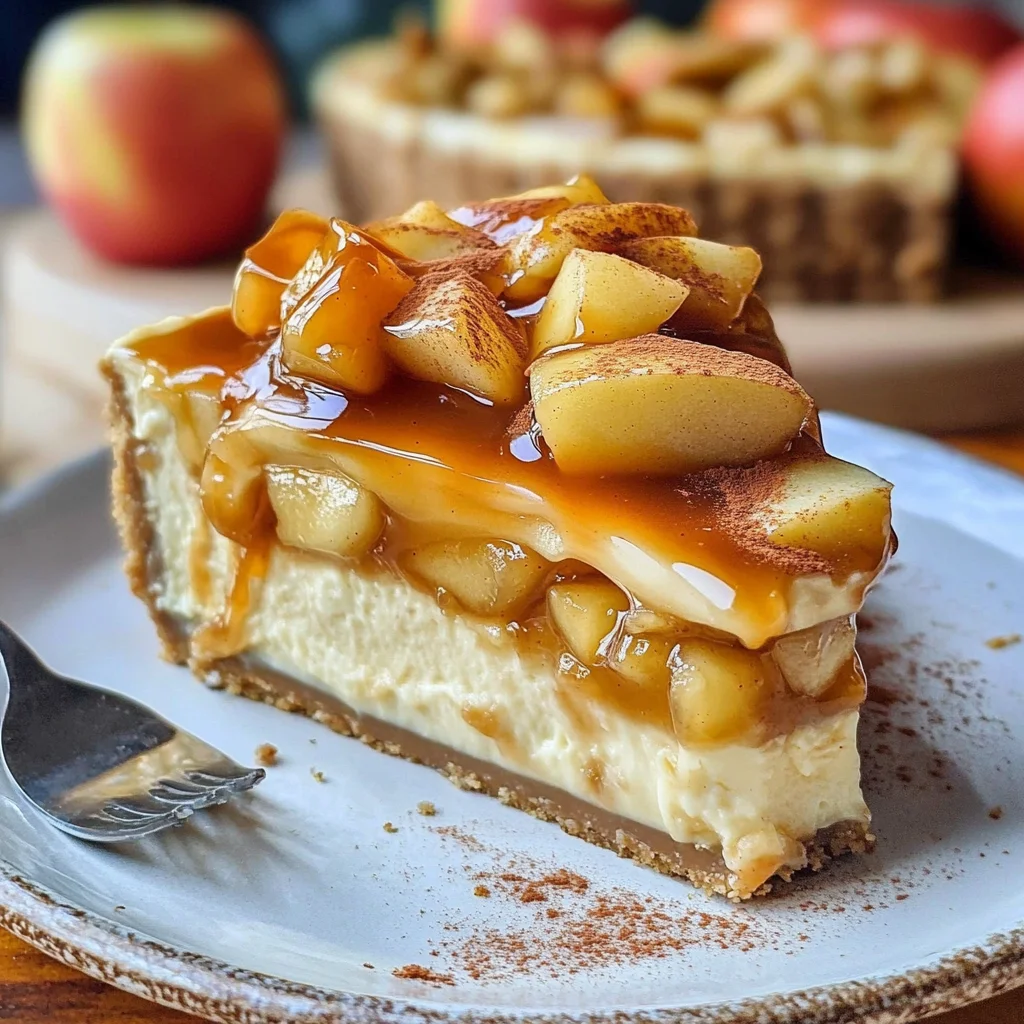 Karamell-Apfel-Käsekuchen