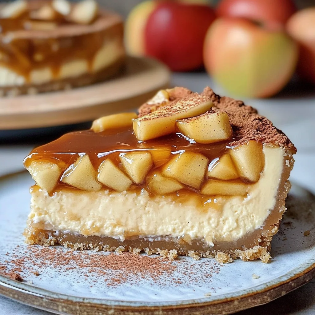 Karamell-Apfel-Käsekuchen
