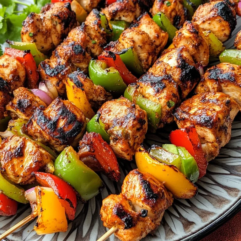Mexican Barbecue Chicken Skewers