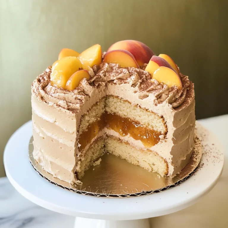 Mini Peach Pie Cake