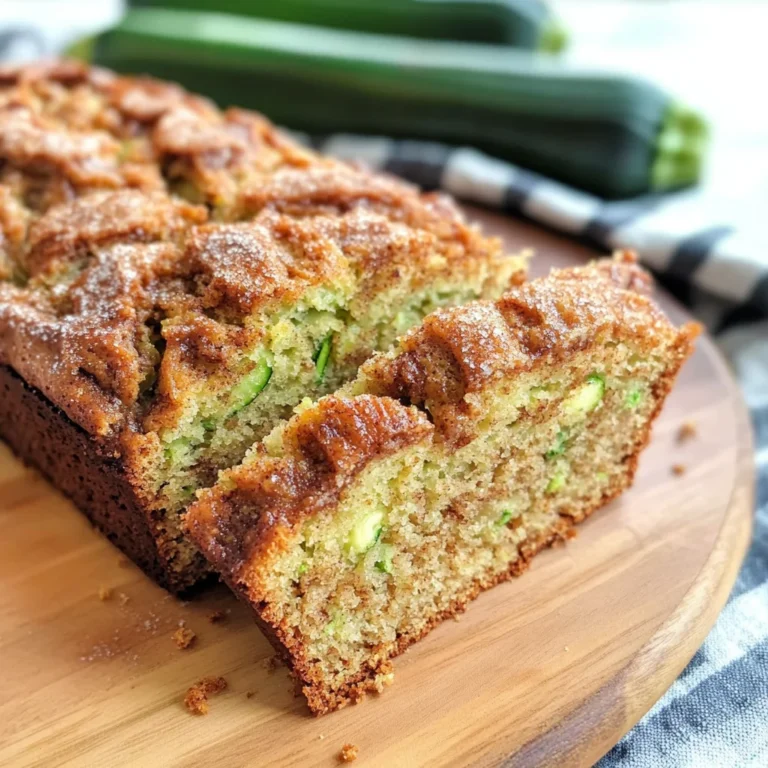 Moist and Delicious Cinnamon Swirl Zucchini Bread