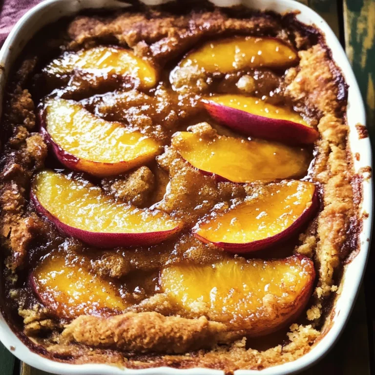 Old School Easy Brown Sugar Peach Cobbler