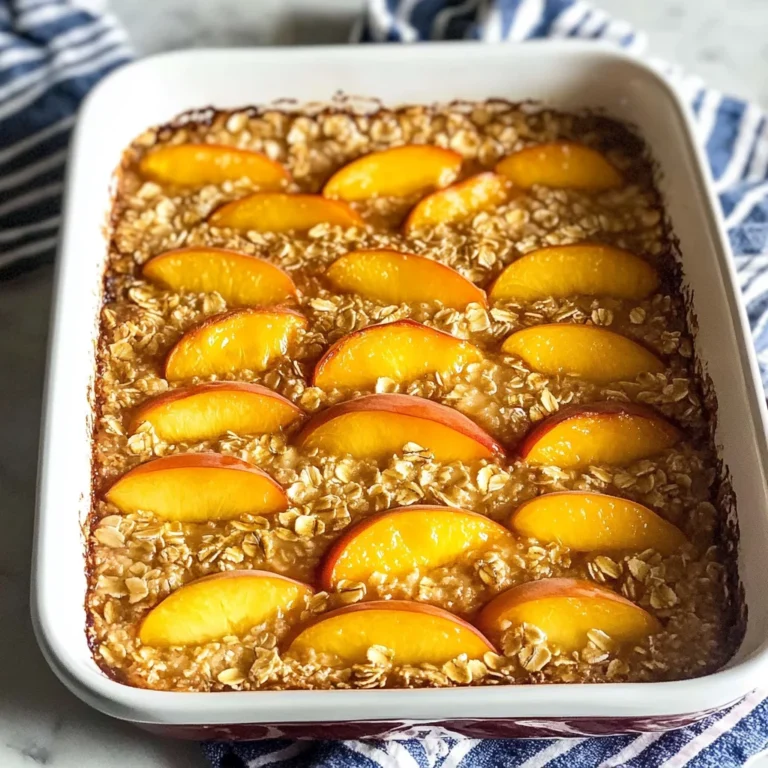 Peach Baked Oatmeal