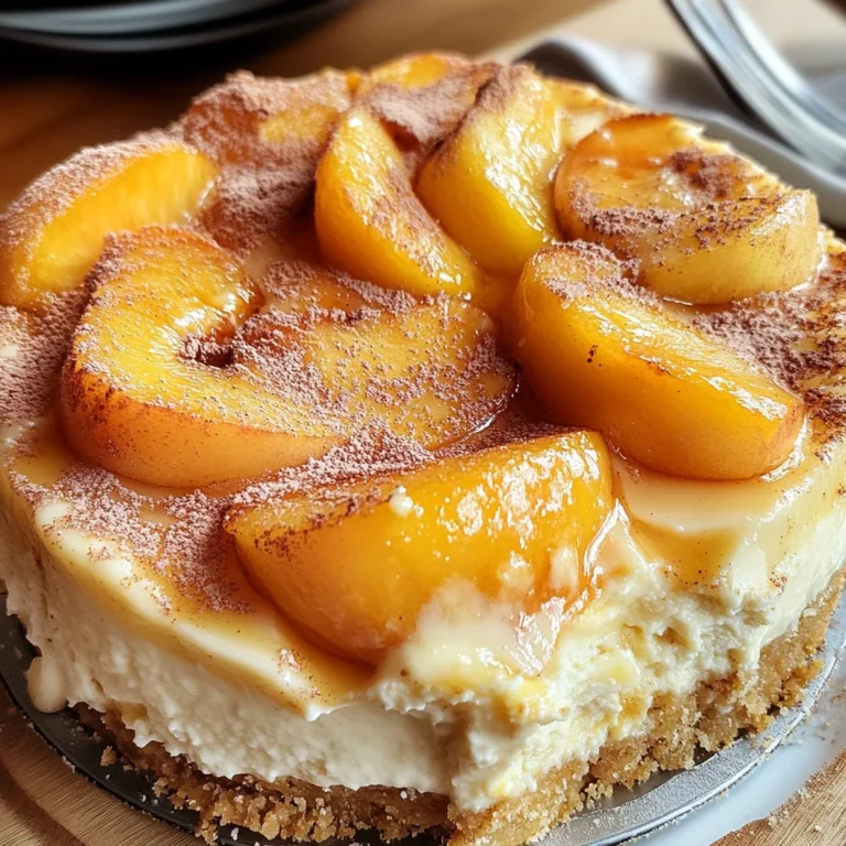 Peach Cobbler Cheesecake