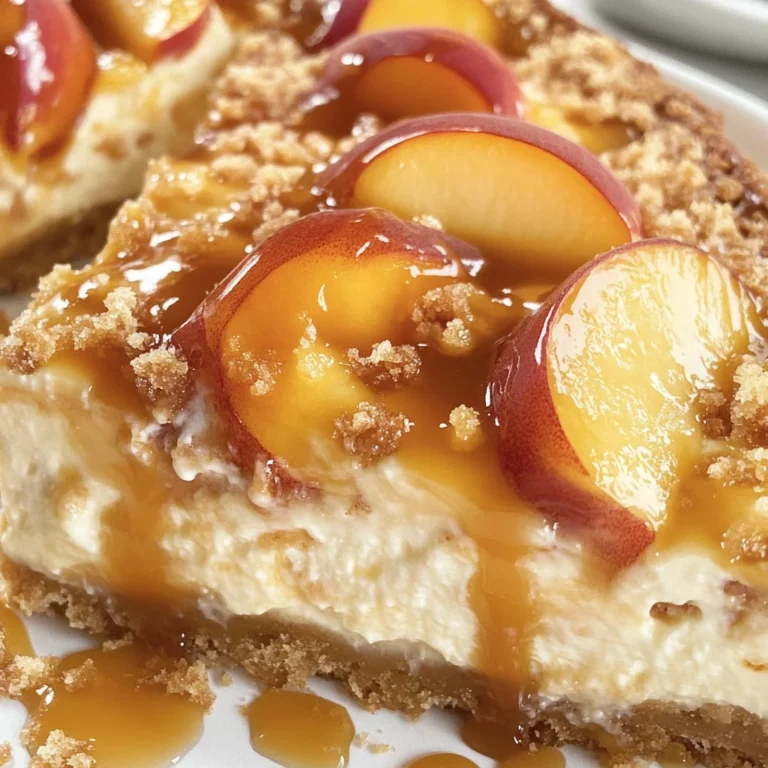 Peach Cobbler Cheesecake