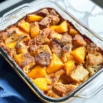 Peach Cobbler French Toast Bake
