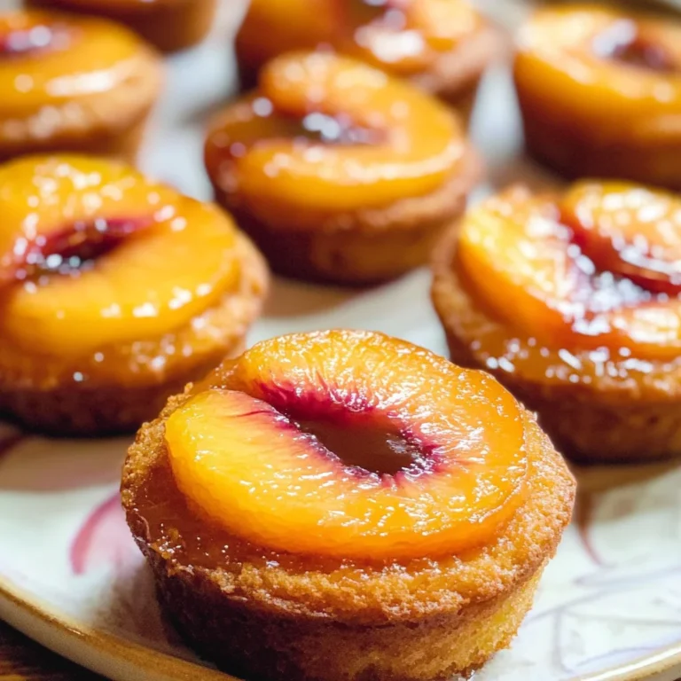 Peach Upside Down Mini Cakes