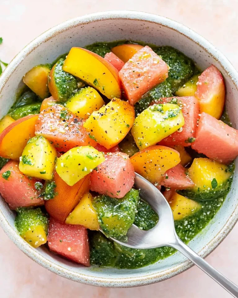 Peach Watermelon Salad Without Feta