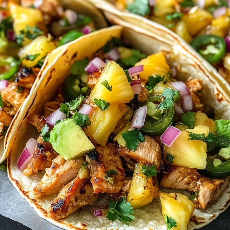 Pineapple Chicken Tacos