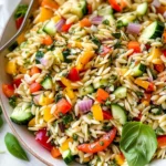 Rainbow Orzo Salad