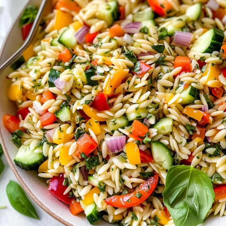 Rainbow Orzo Salad