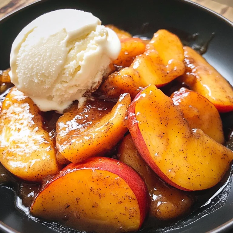 Spiced Caramelized Peaches