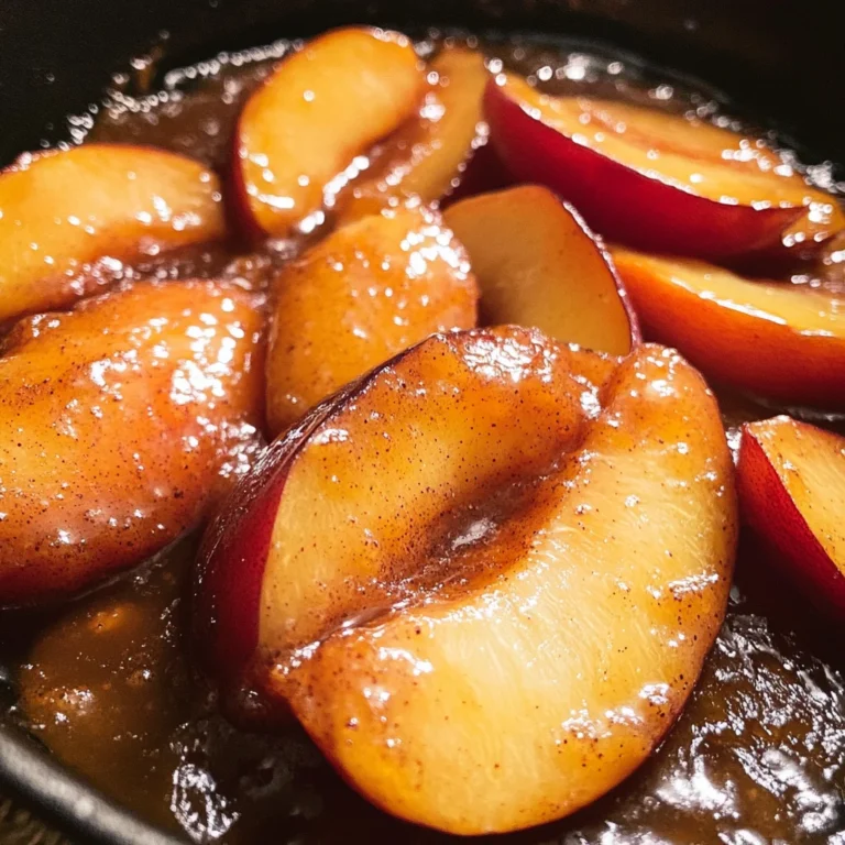 Spiced Caramelized Peaches