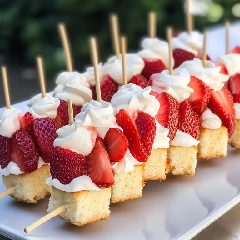 Strawberry Shortcake Kabobs - 2 Ways