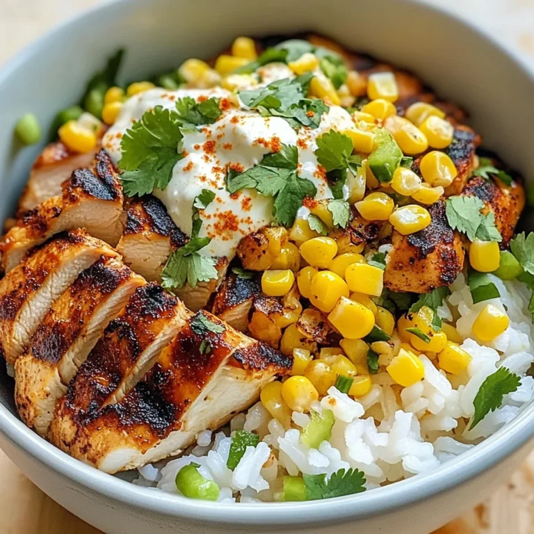 Street Corn Chicken Rice Bowl
