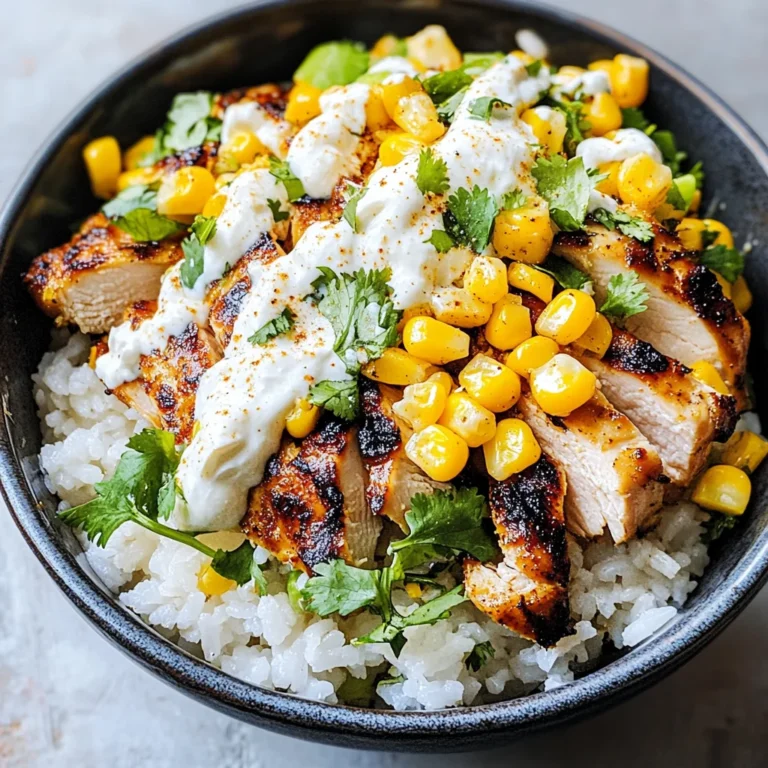 Street Corn Chicken Rice Bowl Recipe
