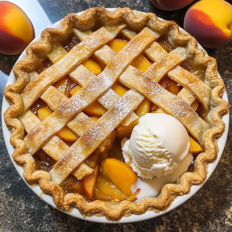 The Best Peach Pie