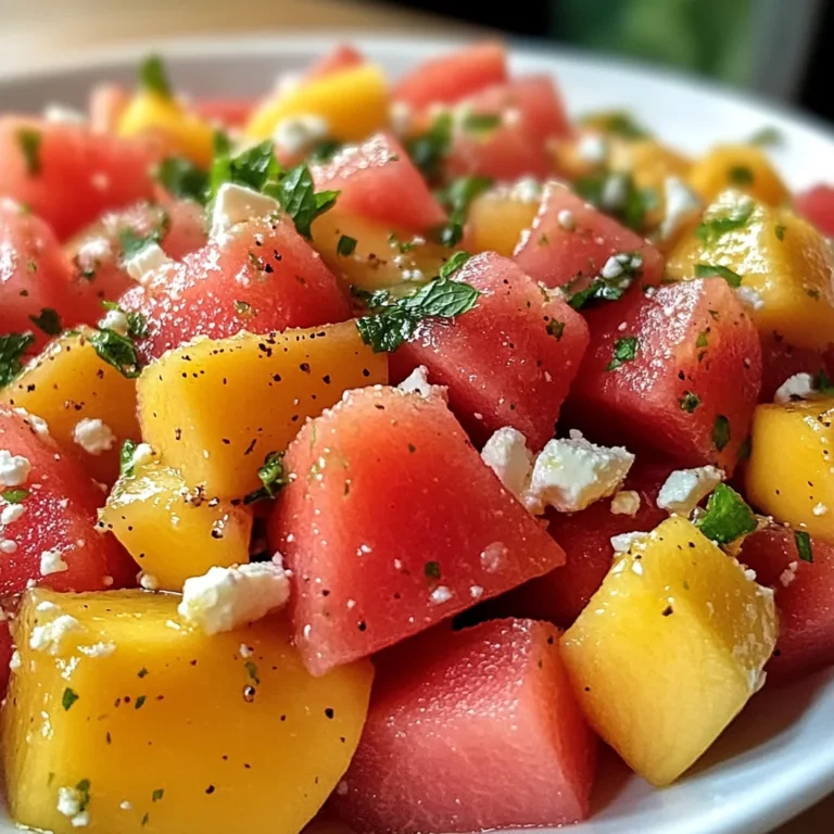 The Peach Watermelon Salad That Tastes Like Summer