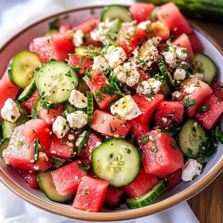 Watermelon Salad with Goat Cheese
