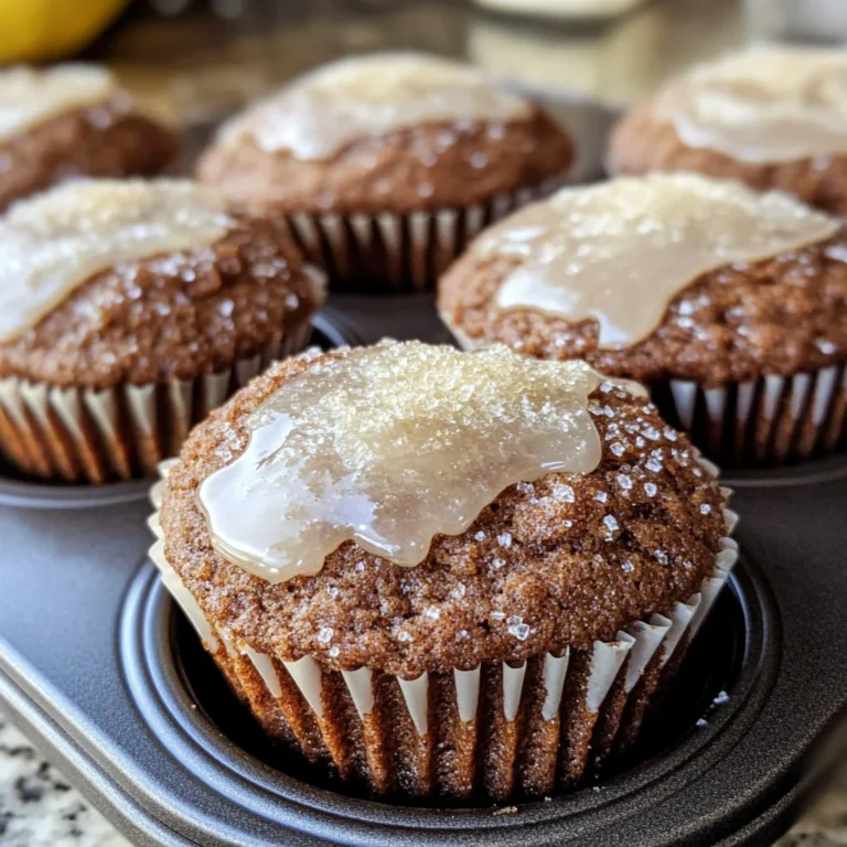 Glazed Gingerbread Muffins