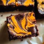 Halloween Cream Cheese Swirl Brownies